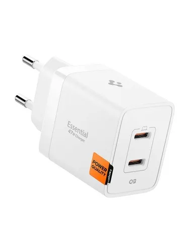 Spigen ArcStation Essential GaN 47W 2-Port USB-C Ladegerät