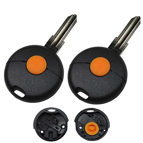 Smart 1 Taste Gelb Autoschlüssel Fortwo 450 Gehäuse Fernbedienung Ersatz Neu