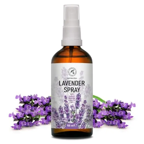Lavendel Aromaspray 100ml - Entspannung & Beruhigung - Raumspray mit ätherischem Lavendelöl - Ideal für Yoga & Lavendelkissen