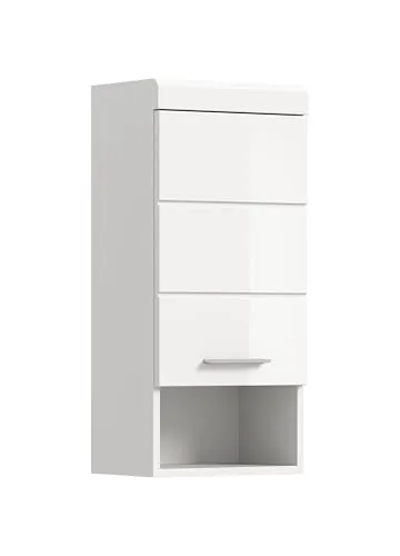 xonox.home Bad Scout X06A9721 Hängeschrank - Hängeschrank in weiß Hochglanz, bietet platzsparenden Stauraum und modernes Design für Ihr Badezimmer oder Hauswirtschaftsraum.