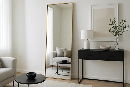 BOURGH Ganzkörperspiegel AVILA in gold von BOURGH