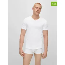 BOSS V-Shirt T-Shirt VN 3P CO (Packung) weiß L - Herren-Shirts, hochwertiges T-Shirt aus 100% Baumwolle, pflegeleicht und ideal für den täglichen Gebrauch.