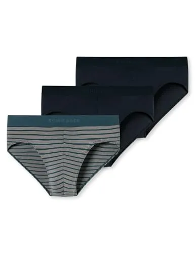 Schiesser Herren 3 Pack Slips Bio Baumwolle Multipack - 95/5 Organic, Sortiert 4_180198, 9