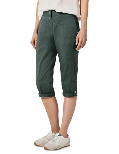 Cecil Damen B378678 Hose, Balmy Khaki, 31W/22L - Damen-Hosen im Casual Fit mit Mid Waist und Slim Legs, ideal für einen lässigen Look mit seitlichen Taschen und bequemem Baumwollmix mit Stretchanteil.