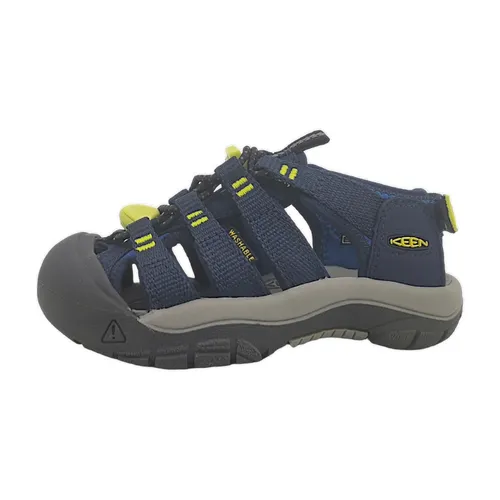 KEEN New Port Boundless Jungen Sandale in Blau, Größe 27