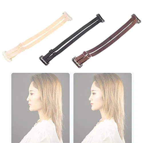 Foxy Eyes Lift Facelift-bänder Mit Clips Sofortiges Gesichtsliftband Wiederverwendbare Facelift-band Facelift Tape Für Gesicht Unsichtbar (Doppelgurt & Schwarzer & Hautton & Braun)