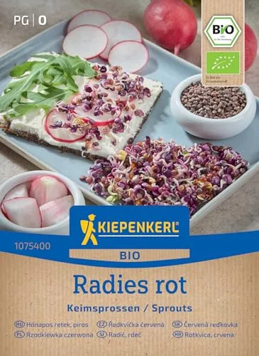 Kiepenkerl BIO Keimsprossen-Saat Radiessamen, rot 1075400 in rot von Kiepenkerl