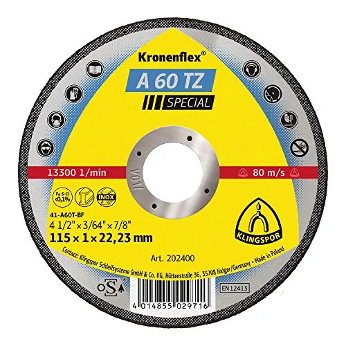 Klingspor A 60 TZ Trennscheiben 202400 - 115 x 1 x 22,23 mm von Klingspor