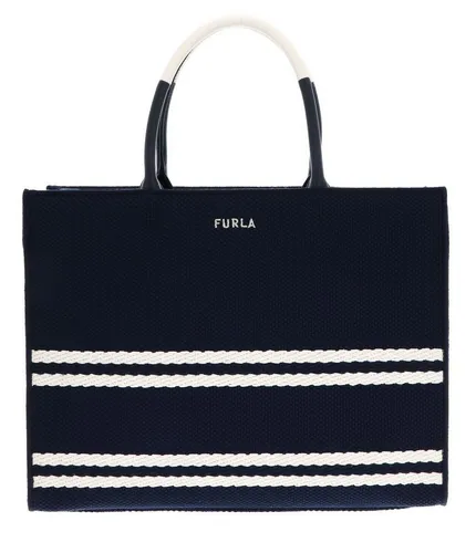 Furla Opportunity L Shopper dunkelblau WB00255-BX3752-2677S - Handtaschen, stilvolle und geräumige Canvas-Tasche in elegantem Dunkelblau, perfekt für den Alltag oder besondere Anlässe.