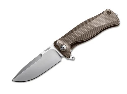 LionSteel SR-11 Titan Bronze Taschenmesser – Hochwertiges Jagdmesser - Robustes Taschenmesser mit einer Gesamtlänge von 21,1 cm. Ideal für den Einsatz in der Natur, vereint Funktionalität mit stilvollem Design.