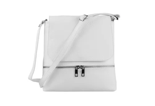 ITALYSHOP24 Schultertasche Made in Italy Damen Leder Messenger Brust Tasche Body Umhängetasche, PREMIUM QUALITÄT Echtleder Business Hobo Shopper CrossBody geräumig