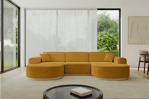ALTDECOR Wohnlandschaft MARI-U1-v2 in gelb von ALTDECOR