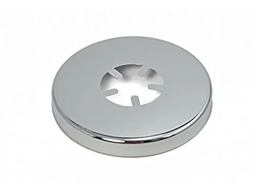 tecuro Schubrosette (3/4) Ø 27 mm x Ø 67 mm x Höhe 9 mm, messing verchromt