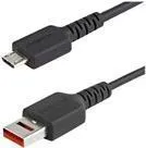 StarTech.com 3ft (1m) Secure Charging Cable, USB-A to Micro USB Data Blocker Charge-Only Cable, Power-Only Charger Cable for Phone/Tablet, Data Blocking USB Protector Adapter Cable, TPE - 5V at 2.4A (12W max) (USBSCHAU1M) - USB-Kabel - USB (nur Strom) (M) bis Mikro-USB Typ B (nur Strom) (M) - 5 V - 2.4 A - 100 cm - geformt, passiv - Schwarz