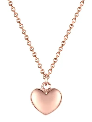 Glanzstücke München Silberkette rosegold - Ketten ohne Anhänger, zarte Ankerkette aus 925er Sterlingsilber mit Roségoldveredelung, ideal als romantisches Geschenk für besondere Anlässe.