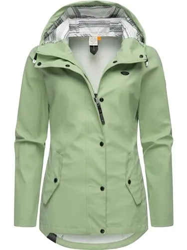 Ragwear Damen Übergangsjacke YM-Marge Dusty Green, Gr. XL - Funktionsjacken, wasserdicht und windabweisend, ideal für wechselhaftes Wetter mit tailliertem Schnitt für eine schmeichelhafte Silhouette.