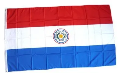 Flaggenking Paraguay Flagge/Fahne - wetterfest, mehrfarbig, 150 x 90 x 1 cm