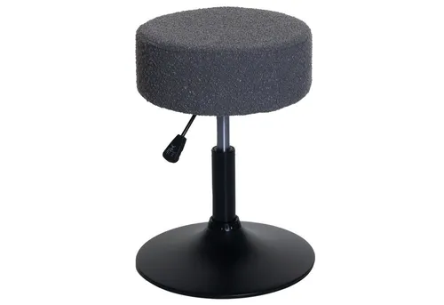 PROREGAL® Drehhocker Hocker höhenverstellbar und drehbar Sitzhöhe 45-57cm Durchmesser 37cm (1 St), 360° drehbar & stufenlos höhenverstellbarer Sitzhocker Schminkhocker