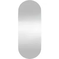 vidaXL Ovaler Wandspiegel 20x50cm in grau von vidaXL