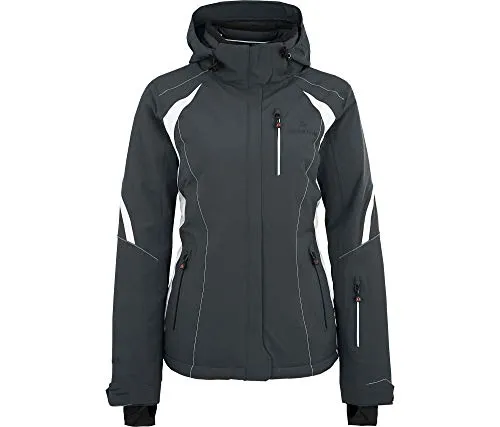 Bergson Skijacke SNOWTASTIC Damen - Wattierte Skijacke mit 20000mm Wassersäule - Wattierte Damen Skijacke mit hoher Wasserdichtigkeit für optimalen Schutz bei Schnee und Kälte. Ideal für den Wintersport und in Normalgrößen erhältlich.