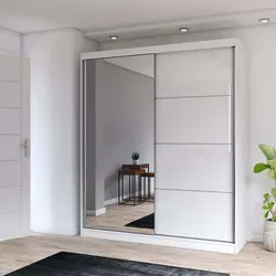 Eleganter Schwebetürenschrank Multi 35 mit Spiegel 183 cm