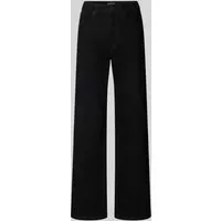 Only Wide Fit Jeans aus Baumwoll-Mix Modell 'JUICY' in Black, Größe 25/32