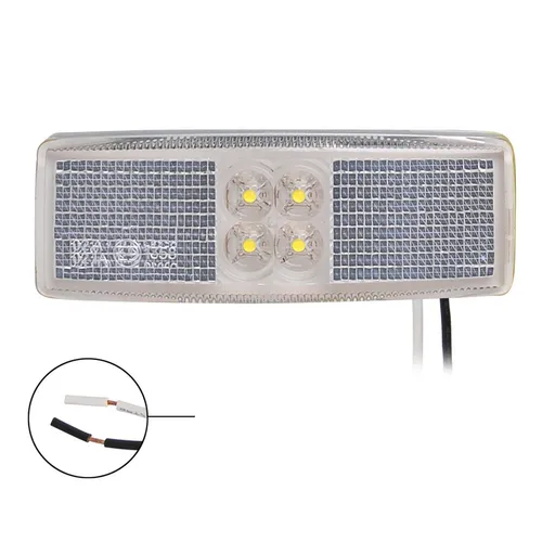 Positionsleuchte Begrenzungsleuchte LKW weiß 110x40mm 4LED Umrissleuchte 12/24V