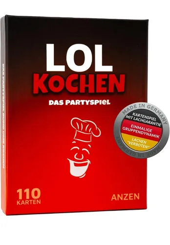 LOL Kochen – Lachen verboten | Gesellschaftsspiel & Kartenspiel & Partyspiel für