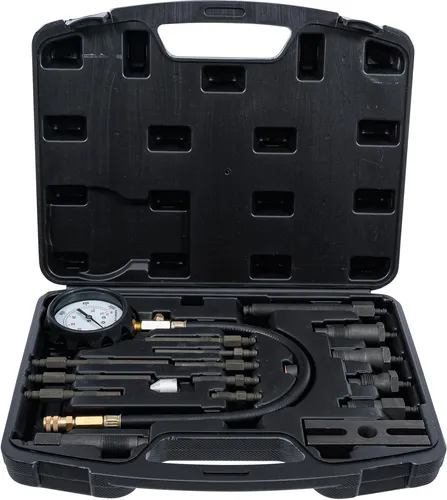 BGS Diy 62660 | Kompressionstester für Dieselmotoren - Professioneller Kompressionstester für Dieselmotoren, inklusive vielseitiger Adapter für zahlreiche Fahrzeugmodelle. Ideal zur genauen Beurteilung des Motorzustands.