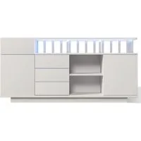 Merax Sideboard 160 cm mit LED und Acrylstützen
