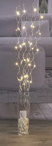 bonsport Leuchtzweig LED Lichterzweige mit 40 LEDs, 90 cm in silber von bonsport