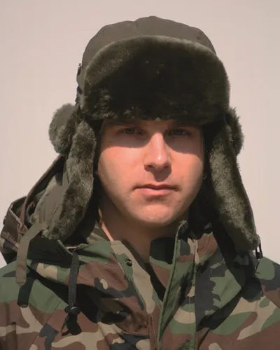 Piloten-Pelzmütze MA1® oliv, Kälteschutz, Cap, Feldmütze           -NEU-