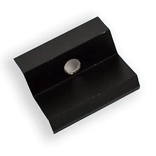 Sunex Aluminium Solar Endklemme PV Solarpanelen Befestigung Photovoltaik Randklemme Montageschiene Zubehör für Modulhöhe 30mm Solarmodul halterung Klemme zur Montage von Aluminiumprofilen Schwarz