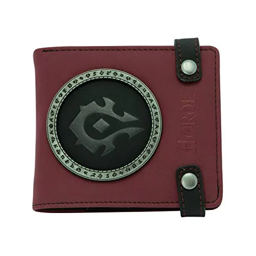 ABYstyle World of Warcraft - Horde Premium Geldbörse - Portemonnaies mit hochwertigem Horde-Emblem, ideal für Fans der Horde-Fraktion. Bietet mehrere Fächer für Karten und Bargeld.