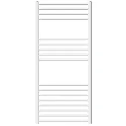 LuxeBath ECD Germany Badheizkörper 600x1200 Weiß | gebogen, Seitenanschluss