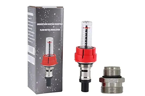 Wärmer System Fußbodenheizung Verteiler Durchflussmesser