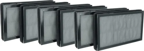 vhbw 6x Aktivkohlefilter Ersatz für Kärcher 2.863-056.0 für Luftreiniger - H13 Luftfilter Schwarz