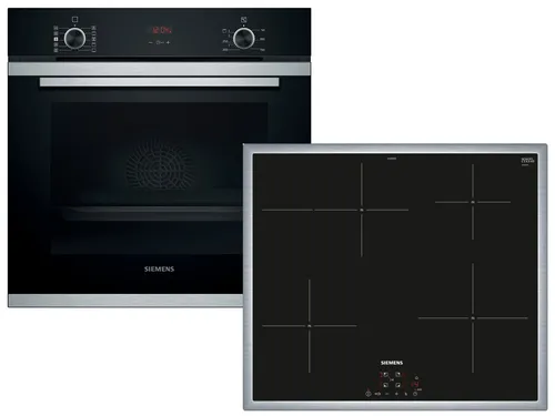 Siemens EQ212ID00Z Set Backofen HR214ABS0 + Induktionskochfeld EH64KBFB5E