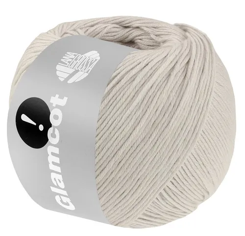 LANA GROSSA GLAMCOT Häkelwolle, 155 m (zart glänzende, multifile Baumwoll-Viskosemischung), 50 g