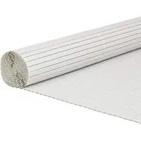 vidaXL Doppelseitiger Gartenzaun Weiß 1,8x5 m
