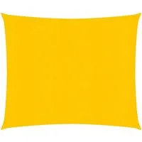 vidaXL Sonnensegel 4x4 m Gelb - Sonnenschutz aus UV-beständigem HDPE, ideal für Garten, Terrasse oder Balkon. Bietet ca. 90% UV-Schutz und ist wind- und wasserdurchlässig. Einfache Montage dank Edelstahl-Befestigungen.