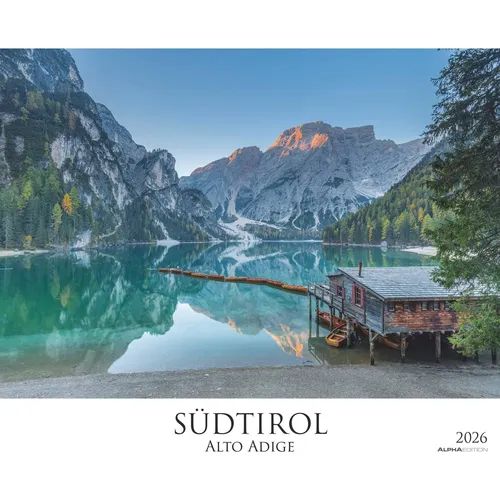 Südtirol - Kalender 2026 - Wandkalender für 2026 mit 12 Monaten, beeindruckenden Landschaftsbildern und praktischer Spiralbindung im großen Format 60 x 50 cm.