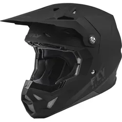 Fly Racing Formula CP Solid Motocross Helm XL, schwarz - Motorradhelm mit adaptivem Aufprallsystem und extrem leichter Polycarbonat-Schale für maximale Sicherheit und Komfort beim Fahren.