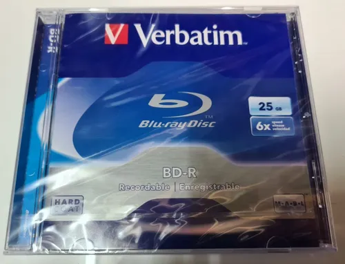 Verbatim Blu Ray Disc BD-R 25GB 4x Beschreibbar 6x Geschwindigkeit 1 Disc