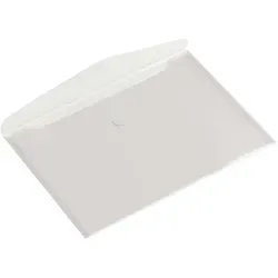 Europel Aktentaschen DIN A5 Querformat Transparent Weiss - 10 Stück