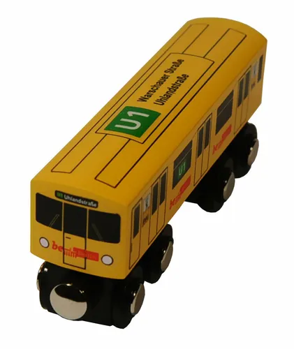 Holzeisenbahn Anhänger U1 U-Bahn für alle Schienen kompatibel Eisenbahn Berlin