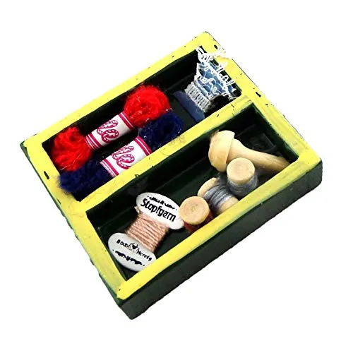 Melody Jane Puppenhaus Miniatur Kurzwaren Nähen Box Handarbeit Zubehör