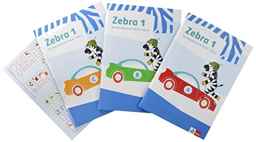 Zebra 1: Buchstabenheft Plus Klasse 1 in weiß von Ernst Klett Verlag