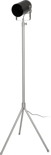 Stehlampe Celeste 425 Schwarz/Silber - Moderne Factory-Design Leuchte - Stehleuchten im schicken Factory-Design, handgefertigt und ideal für ein angenehmes Raumklima. Ein echter Hingucker für Ihr Zuhause!