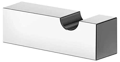 Keuco Handtuch-Haken Edition 90 Square - Bademantel- & Handtuchhaken aus hochglanz-verchromtem Metall, modernes Design für stilvolle Badezimmer und Gäste-WCs, inklusive Montagezubehör für einfache Installation.